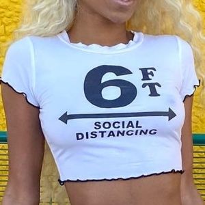 Social distance tank top